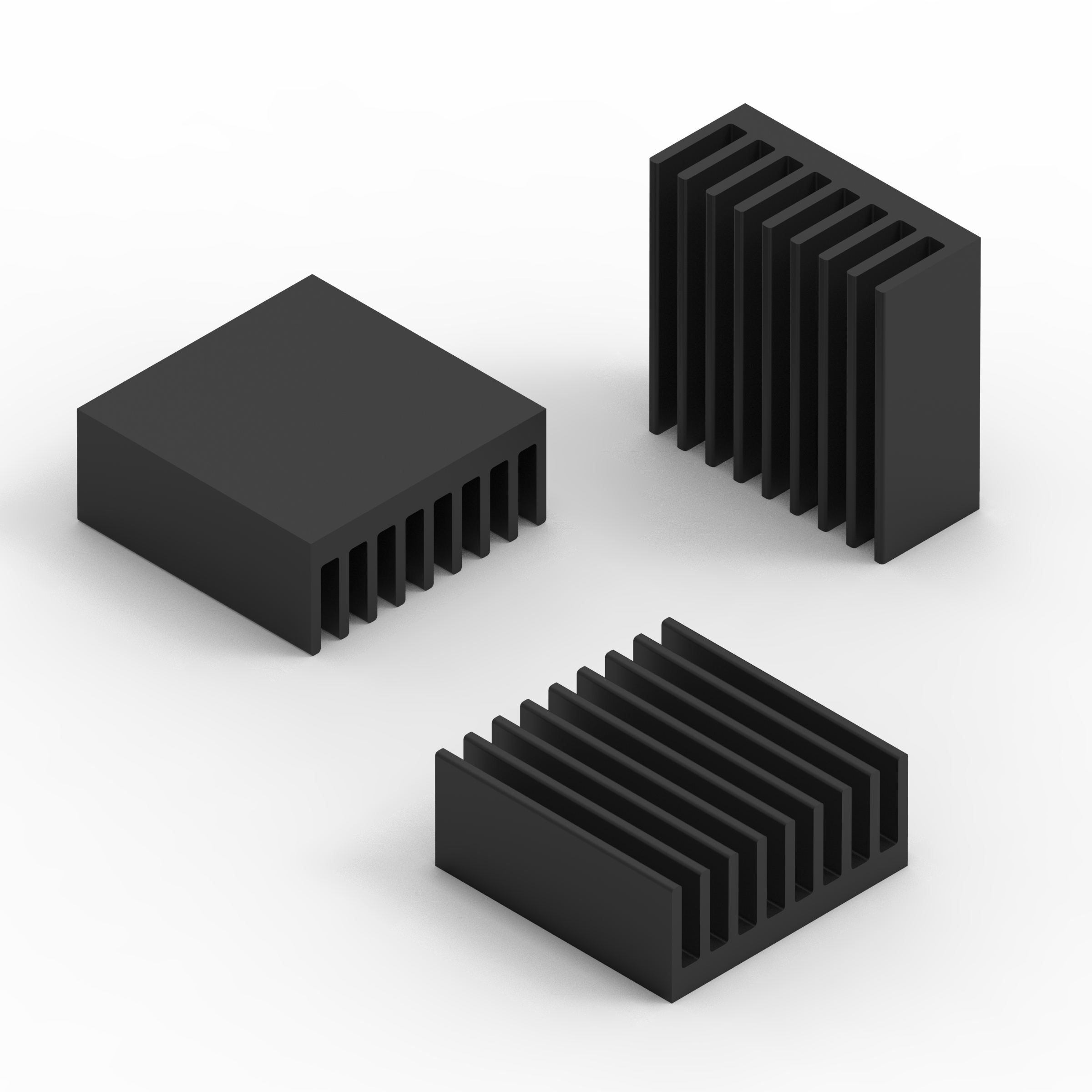 WE- HIC with continuous fins for applications in which the defined airflow is clearly aligned with the fins.