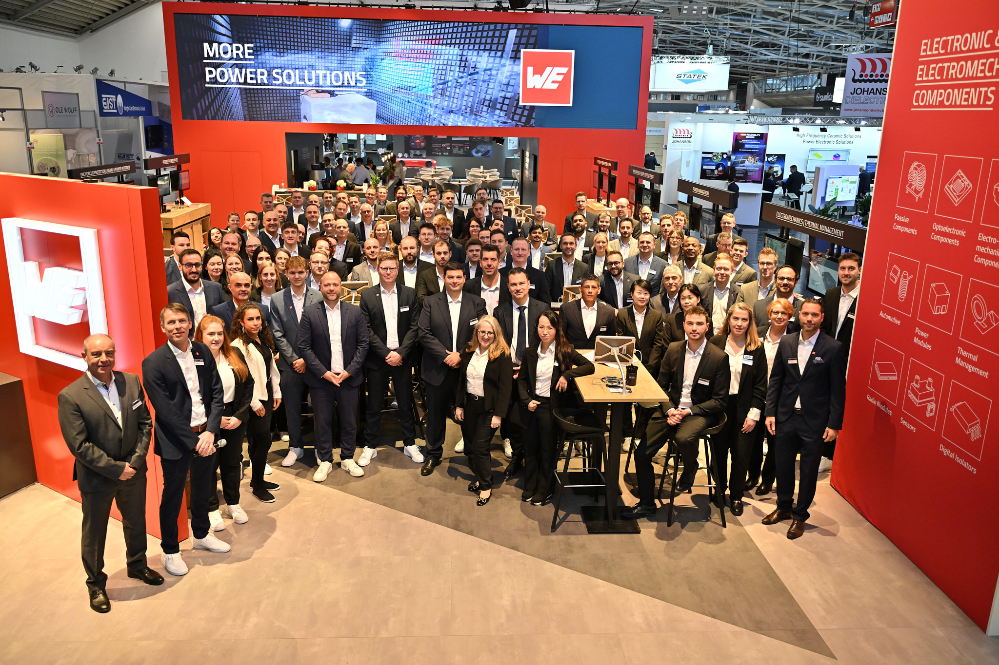 This year, the Würth Elektronik Group will be represented at electronica with three booths.